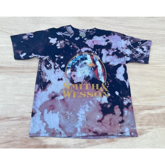 SMITH & WESSON American Tradition Shirt Short Sleeve Cotton Men‎ Tie-Dye SIZE M - Picture 1 of 6